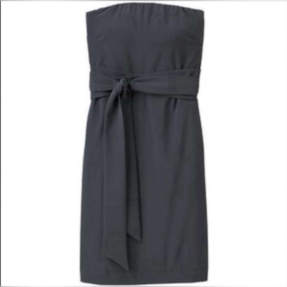 Athleta Strapless Dress in Dark Gray